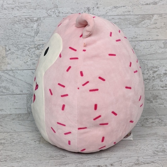 Retired Squishmallow Marco the Hedgehog Valentines 12.5 inches Pink - Picture 4 of 4